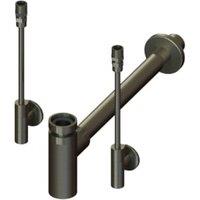 Wickes Professional Bottle Trap and Designer Isolation Valve Kit - Matt Anthracite