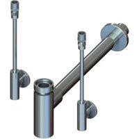 Wickes Professional Bottle Trap and Designer Isolation Valve Kit - Chrome