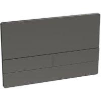Hadleigh Flush Plate for Bathrooms - Matt Anthracite