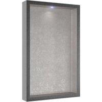 Abacus Pre-finished Metallic Aluminium Effect Recessed Bathroom Storage Unit 1600 x 350 x 180mm