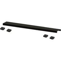 Linear Matt Black Trap Cover - 600mm