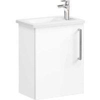 VitrA Avery Gloss White Wall Hung Cloakroom Vanity Unit & Basin - 575 x 450mm