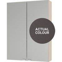 Duarti By Calypso Cascade 500mm Slimline Mirrored 2 Door Wall Hung Unit - Galaxy Grey