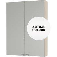 Duarti By Calypso Cascade 500mm Slimline Mirrored 2 Door Wall Hung Unit - Mirror White