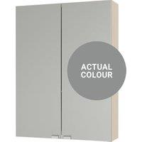 Duarti By Calypso Cascade 500mm Slimline Mirrored 2 Door Wall Hung Unit - Twilight Grey