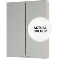 Duarti By Calypso Highwood 500mm Slimline Mirrored 2 Door Wall Hung Unit - Matt White