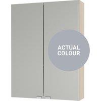 Duarti By Calypso Beaufort 500mm Slimline Mirrored 2 Door Wall Hung Unit - Shadow Grey