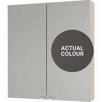 Duarti By Calypso Cascade 600mm Slimline Mirrored 2 Door Wall Hung Unit - Galaxy Grey