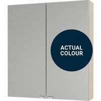 Duarti By Calypso Highwood 600mm Slimline Mirrored 2 Door Wall Hung Unit - Midnight Blue