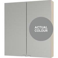 Duarti By Calypso Highwood 600mm Slimline Mirrored 2 Door Wall Hung Unit - Twilight Grey