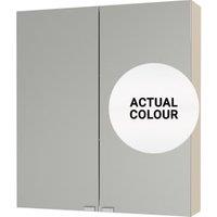 Duarti By Calypso Beaufort 600mm Slimline Mirrored 2 Door Wall Hung Unit - White Varnish