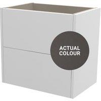 Duarti By Calypso Cascade 600mm Slimline 2 Drawer Wall Hung Vanity Unit - Galaxy Grey