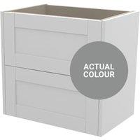 Duarti By Calypso Highwood 600mm Slimline 2 Drawer Wall Hung Vanity Unit - Twilight Grey