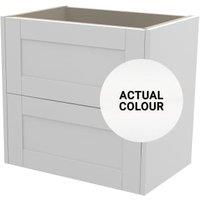 Duarti By Calypso Highwood 600mm Slimline 2 Drawer Wall Hung Vanity Unit - Matt White