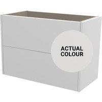 Duarti By Calypso Cascade 800mm Slimline 2 Drawer Wall Hung Vanity Unit - Mirror Grey