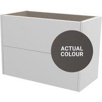 Duarti By Calypso Cascade 800mm Slimline 2 Drawer Wall Hung Vanity Unit - Galaxy Grey