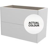 Duarti By Calypso Cascade 800mm Slimline 2 Drawer Wall Hung Vanity Unit - Matt White