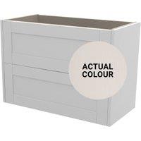 Duarti By Calypso Highwood 800mm Slimline 2 Drawer Wall Hung Vanity Unit - Taupe