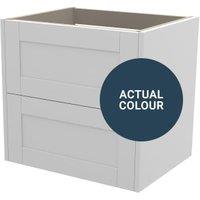 Duarti By Calypso Highwood 600mm Full Depth 2 Drawer Wall Hung Vanity Unit - Twilight Blue