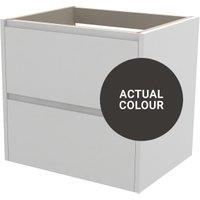 Duarti By Calypso Beaufort 600mm Full Depth 2 Drawer Wall Hung Vanity Unit - Ember Grey