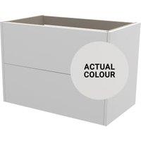 Duarti By Calypso Cascade 800mm Full Depth 2 Drawer Wall Hung Vanity Unit - Mirror Grey
