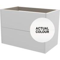 Duarti By Calypso Cascade 800mm Full Depth 2 Drawer Wall Hung Vanity Unit - Matt White