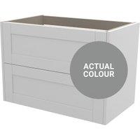 Duarti By Calypso Highwood 800mm Full Depth 2 Drawer Wall Hung Vanity Unit - Twilight Grey