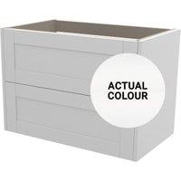Duarti By Calypso Highwood 800mm Full Depth 2 Drawer Wall Hung Vanity Unit - Matt White