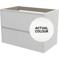 Duarti By Calypso Beaufort 800mm Full Depth 2 Drawer Wall Hung Vanity Unit - White Varnish