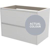 Duarti By Calypso Beaufort 800mm Full Depth 2 Drawer Wall Hung Vanity Unit - Shadow Grey