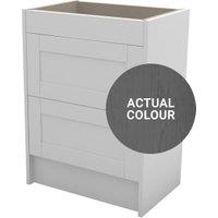 Duarti By Calypso Highwood 600mm Slimline 2 Drawer Floor Standing Vanity Unit - Panther Grey
