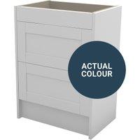 Duarti By Calypso Highwood 600mm Slimline 2 Drawer Floor Standing Vanity Unit - Twilight Blue