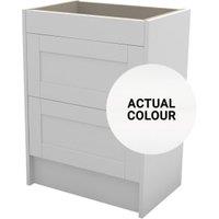 Duarti By Calypso Highwood 600mm Slimline 2 Drawer Floor Standing Vanity Unit - Matt White