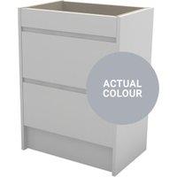 Duarti By Calypso Beaufort 600mm Slimline 2 Drawer Floor Standing Vanity Unit - Shadow Grey