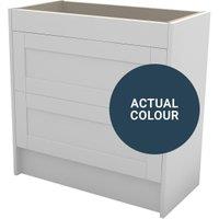 Duarti By Calypso Highwood 800mm Slimline 2 Drawer Floor Standing Vanity Unit - Twilight Blue