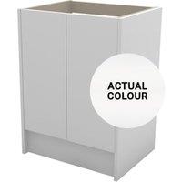 Duarti By Calypso Cascade 600mm Full Depth 2 Door Floor Standing Vanity Unit - Matt White