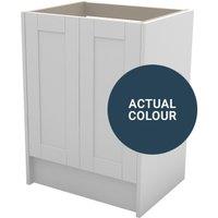 Duarti By Calypso Highwood 600mm Full Depth 2 Door Floor Standing Vanity Unit - Twilight Blue