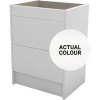 Duarti By Calypso Cascade 600mm Full Depth 2 Drawer Floor Standing Vanity Unit - Mirror White