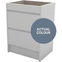 Duarti By Calypso Beaufort 600mm Full Depth 2 Drawer Floor Standing Vanity Unit - Bermuda Blue
