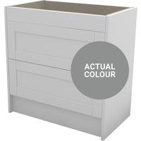 Duarti By Calypso Highwood 800mm Full Depth 2 Drawer Floor Standing Vanity Unit - Twilight Grey