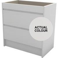 Duarti By Calypso Beaufort 800mm Full Depth 2 Drawer Floor Standing Vanity Unit - Grey Varnish