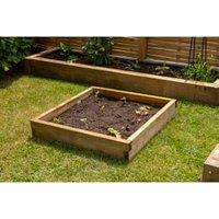 Forest Garden Caledonian Square Raised Bed - 140 x 900 x 900mm