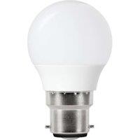 Wickes Non-Dimmable Mini Globe LED B22 2.2W Warm White Light Bulb