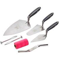 Ragni RB1013 6 Piece Brick Trowel Set