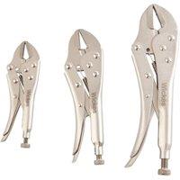 3 Piece Self Grip Locking Pliers Set