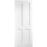LPD Internal London 4 Panel Primed White FD30 Fire Door - 762 x 1981mm