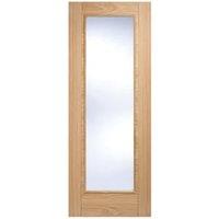 LPD Internal Vancouver 1 Lite Pattern 10 Pre-Finished Oak Solid Core Door - 762 x 1981mm