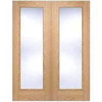 LPD Internal Vancouver Pair Pre-Finished Oak Solid Core Door - 1372 x 1981mm