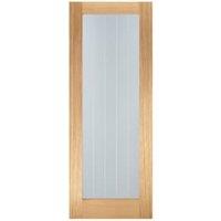 LPD Internal Mexicano 1 Lite Pattern 10 Un-Finished Oak Solid Core Door - 686 x 1981mm