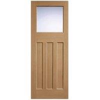 LPD Internal 1 Lite DX 30s Un-Finished Oak Solid Core Door - 686 x 1981mm